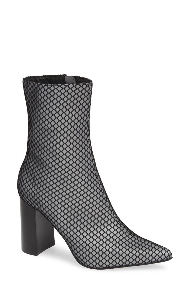 Women's Jeffrey Campbell Siren Mesh Wrapped Bootie M - Grey