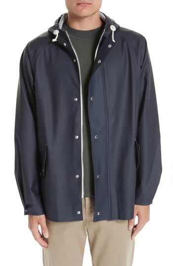 Men's Norse Projects Anker Waterproof Raincoat - Blue