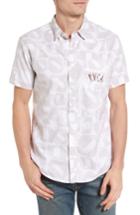 Men's Rcva That'll Do Barry 2 Woven Shirt, Size - White