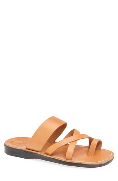 Men's Jerusalem Sandals 'the Good Shepherd' Leather Sandal -8.5us / 41eu - Brown