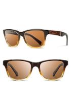 Men's Shwood 'canby' 53mm Polarized Sunglasses - Sweet Tea/ Elm Burl/ Brown