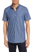 Men's Ted Baker London Leeo Extra Slim Fit Chambray Sport Shirt (m) - Blue