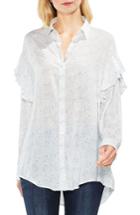 Women's Two By Vince Camuto Ruffle Shoulder Top - White