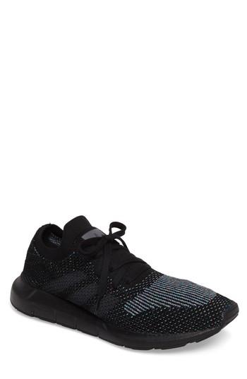 Men's Adidas Swift Run Primeknit Training Shoe M - Black
