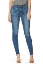 Women's Paige Hoxton High Waist Slanted Ankle Skinny Jeans - Blue