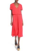 Women's Wayf Blouson Midi Dress - Coral