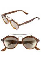 Women's Ray-ban Highstreet 50mm Brow Bar Sunglasses - Brown/ Havana