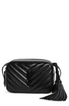 Saint Laurent Lou Matelasse Leather Belt Bag - Black