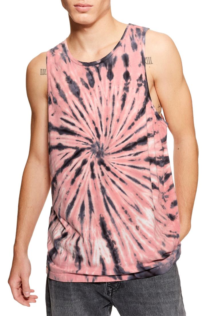 Men's Topman Tie Dye Classic Fit Tank