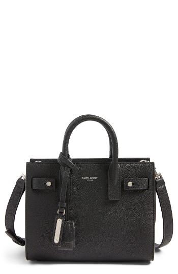 Saint Laurent Nano Sac Du Jour Leather Tote -