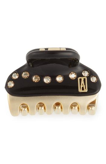 Alexandre De Paris Baby Crystal Embellished Hair Clip, Size - Black