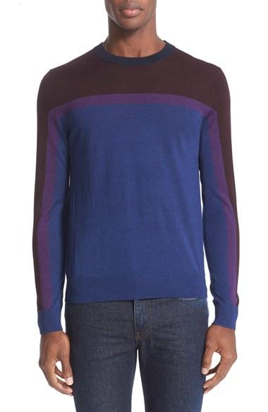 Men's Paul Smith Merino Wool & Silk Colorblock Pullover