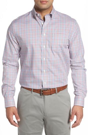 Men's Johnnie-o Snyder Classic Fit Check Sport Shirt - White