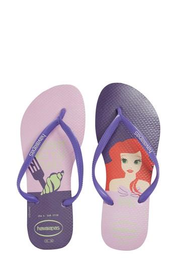 Women's Havaiana Slim - Disney Princess Flip Flop /40 Br - Purple