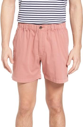 Men's Vintage 1946 Snappers Elastic Waist Shorts - Red