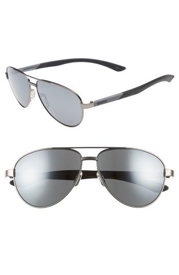 Women's Smith Salute 59mm Aviator Sunglasses - Dark Ruthenium
