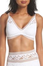 Women's Becca Captured Bikini Top - White