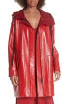 Women's Lafayette 148 New York Melrose Agave Leopard Tech Cloth Bomber Jacket