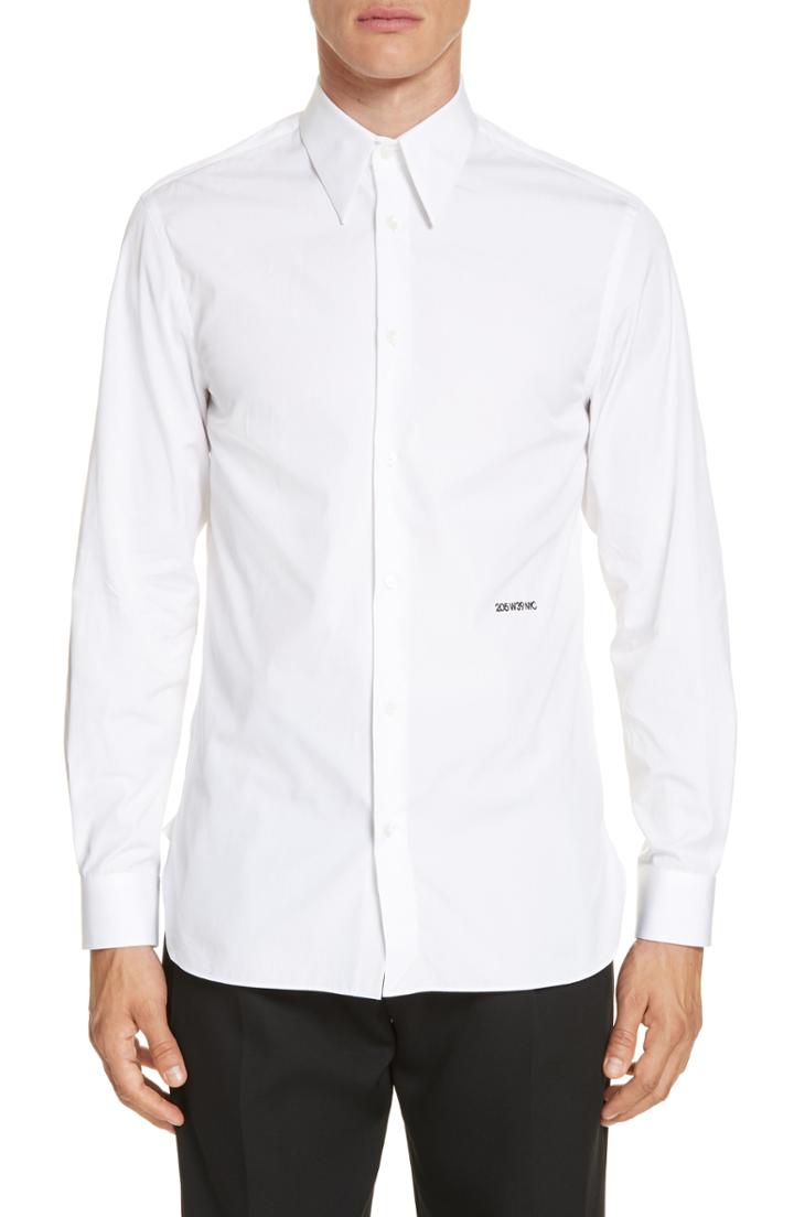 Men's Calvin Klein 205w39nyc Poplin Shirt Eu - White