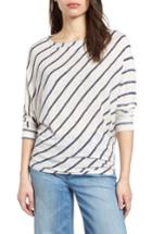 Women's Velvet By Graham & Spencer Stripe Dolman Sleeve Top - White