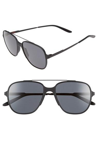 Men's Carrera Eyewear 55mm Aviator Sunglasses - Matte Black
