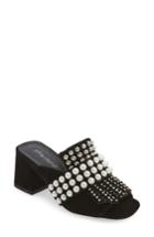 Women's Jeffrey Campbell Lenoir Peep Toe Mule .5 M - Black