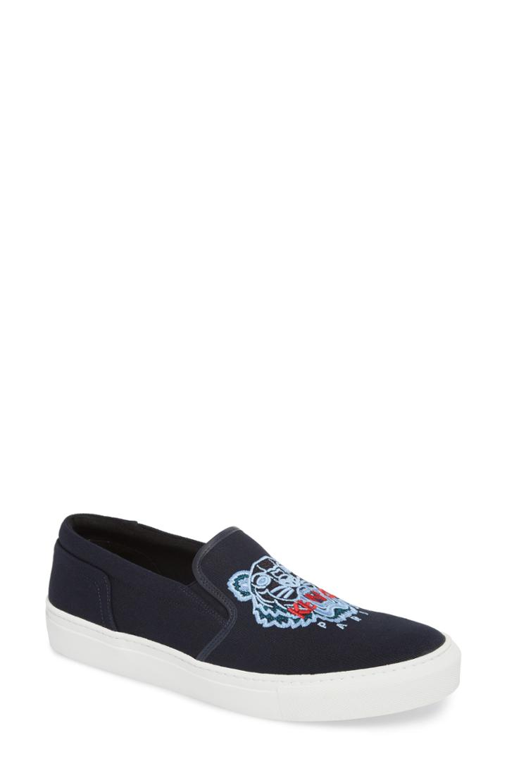 Women's Kenzo K Skate Embroidered Slip-on Sneaker Us / 36eu - Blue