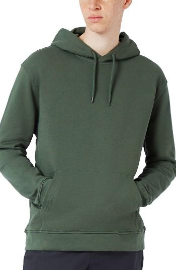 Men's Topman Classic Fit Hoodie, Size - Green