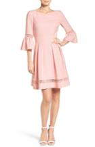Women's Eliza J Bell Sleeve Dress (similar To 14w) - Pink