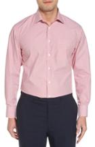 Men's Nordstrom Men's Shop Smartcare(tm) Traditional Fit Stripe Dress Shirt 32/33 - Red