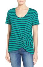 Women's Halogen Knot Front Tee - Green