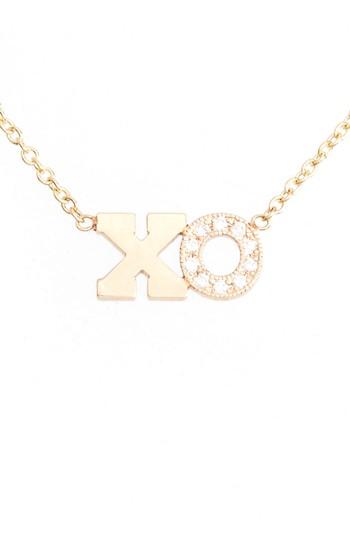 Women's Zoe Chicco Typographical Diamond Pendant
