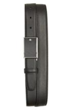 Men's Montblanc Meisterstuck Reversible Leather Belt, Size - Black