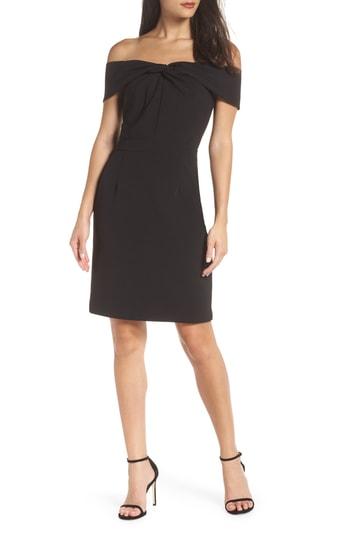 Women's Adelyn Rae Gail Off The Shoulder Sheath Dress - Black