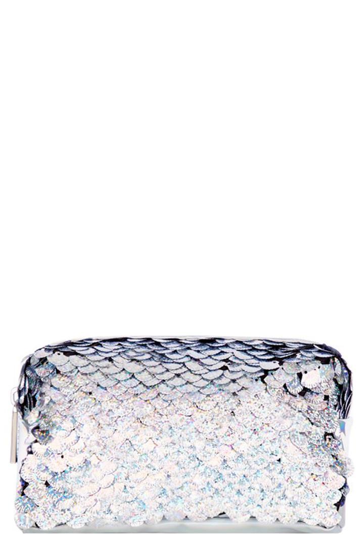 Skinnydip Sequin Makeup Bag, Size - No Color