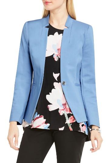Women's Vince Camuto One-button Notch Collar Blazer - Blue