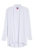 Petite Women's Vince Camuto Open Front Cardigan P - White