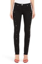 Women's Versace Studded Skinny Jeans - Black