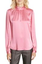 Women's Veronica Beard Chilton Bow Back Silk Blouse