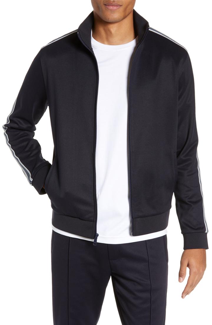 Men's Vince Fit Track Jacket, Size Large - Blue