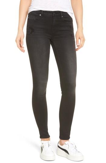 Women's Vigoss Jagger Washed Skinny Jeans - Black