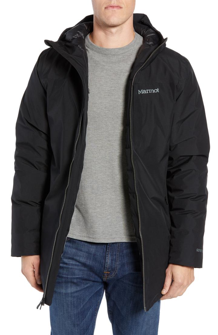 Men's Marmot Oslo Gore-tex 700 Fill Power Recycled Down Jacket - Black