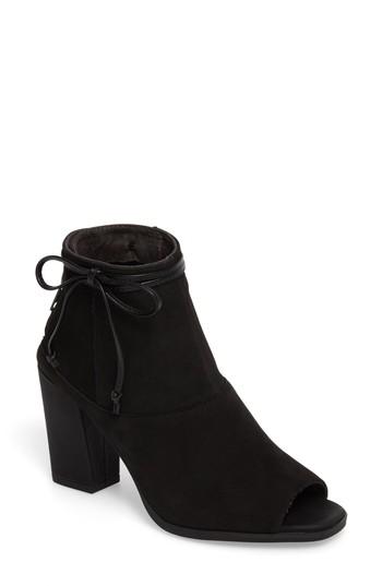 Women's Seychelles Triple Threat Open Toe Bootie M - Black