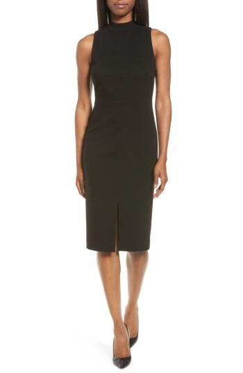 Women's Classiques Entier Italian Ponte Knit Sheath Dress - Black