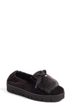 Women's Kennel & Schmenger Malu Suede & Genuine Shearling Slip-on Sneaker M - Black