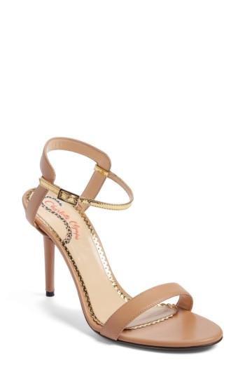 Women's Charlotte Olympia Quintessential Sandal .5 Eu - Beige