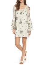 Women's As U Wish Ruffle Sleeve Dress - Ivory