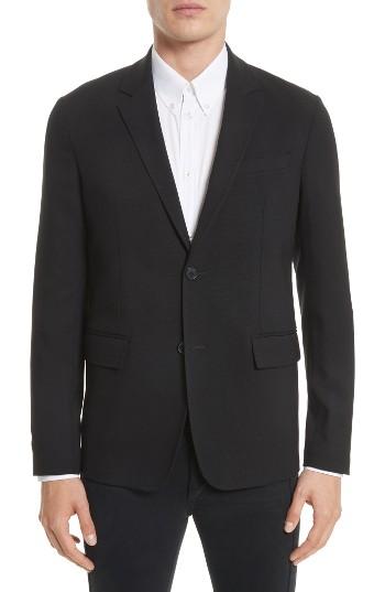 Men's Givenchy Star Tape Stretch Wool Jacket Eu - Black