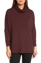 Women's Caslon Cowl Neck Tunic Sweater - Burgundy