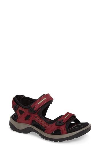 Women's Ecco Yucatan Sandal -5.5us / 36eu - Red